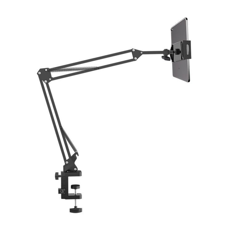 H1a9706565ce649c7a1aa73b307f8a0d9v.jpg Foldable Long Arm Phone Stand - Image 1